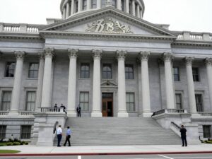 Visual representation of a government shutdown impacting federal workers.