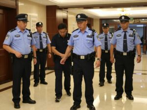 Law enforcement officers responding to a shooting incident