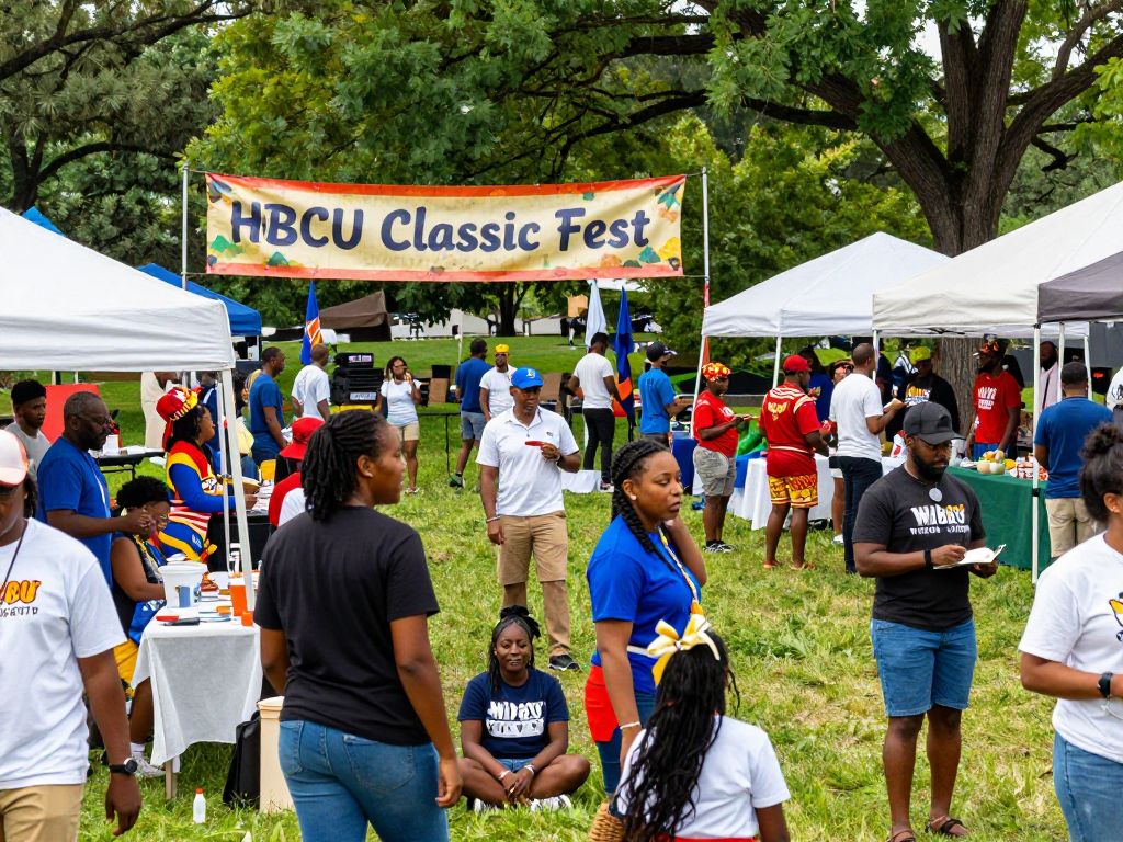Community festival featuring diverse vendors and cultural celebration.