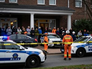 Police responding to a shooting incident at a hotel in Lawrenceville