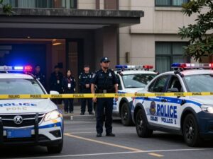 Police responding to a shooting incident at a hotel in Lawrenceville, Georgia