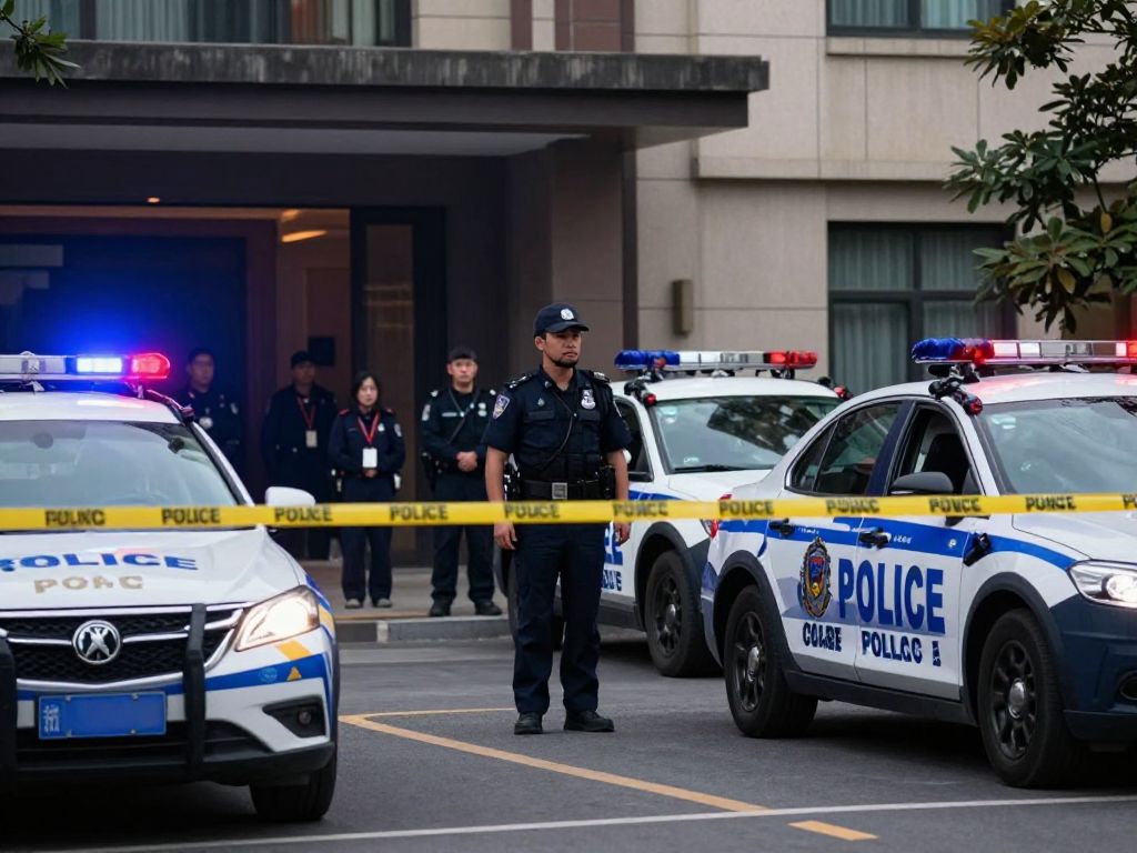 Police responding to a shooting incident at a hotel in Lawrenceville, Georgia