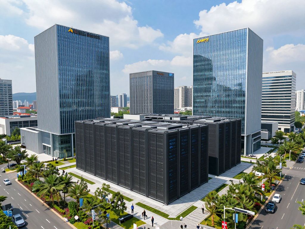 View of Mableton with data centers and technology advancements