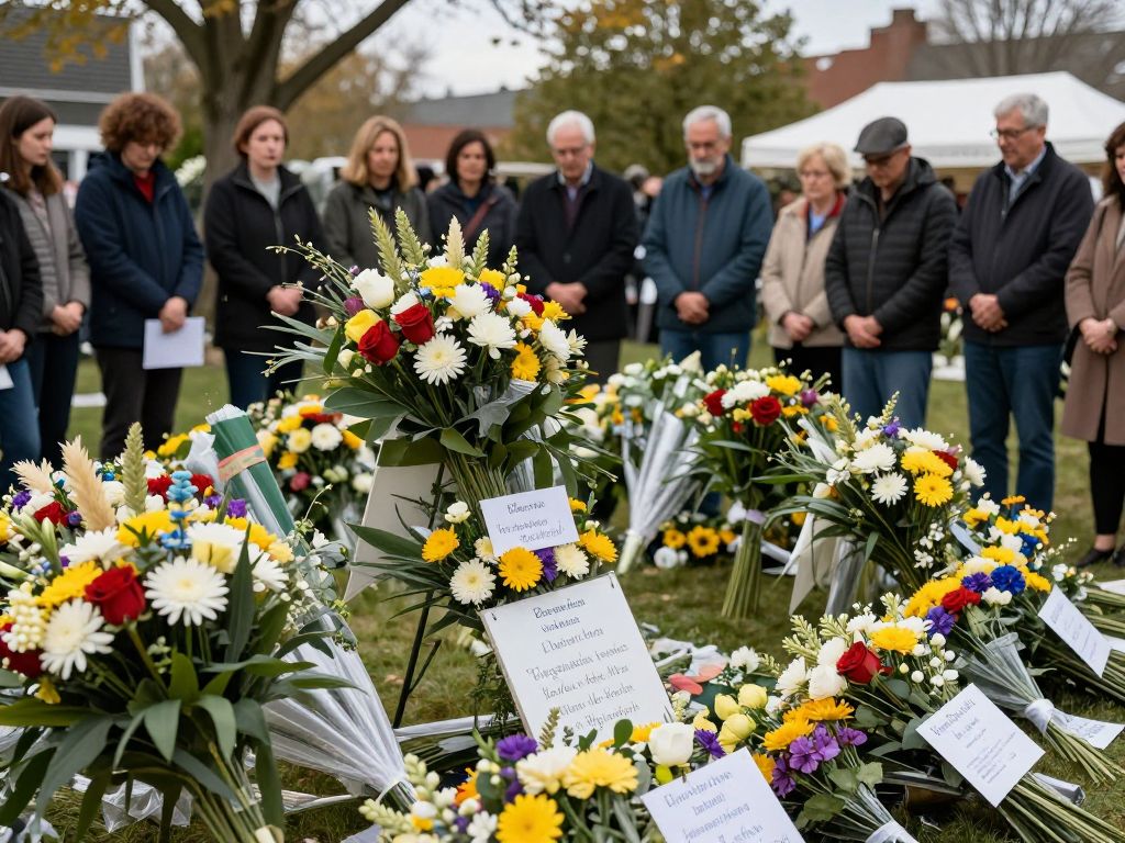 Community memorial for Officer Tamang