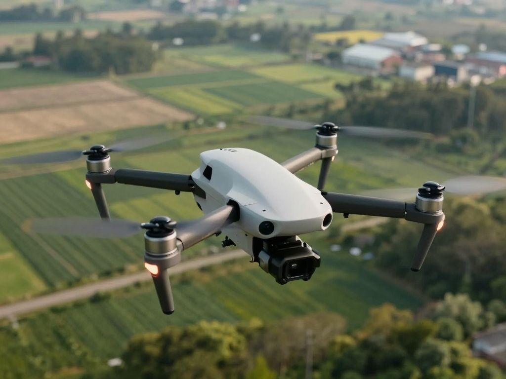 Drones flying in the sky, symbolizing the UAS Maintenance Technician Program.