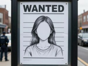 Sketch of an unidentified female involved in an assault in Atlanta