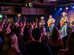 Crowd enjoying Jenna Paulette's live performance at Eddie's Attic.