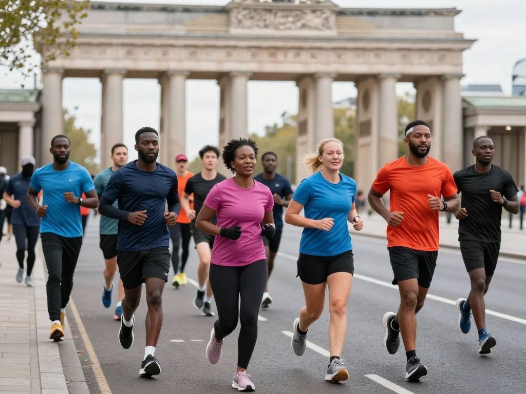 Participants running at Pulse Run Club in Atlantic Station