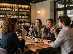 People enjoying wine at Taste Wine Bar in Atlanta