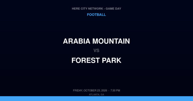 Arabia Mountain 32, Forest Park 41