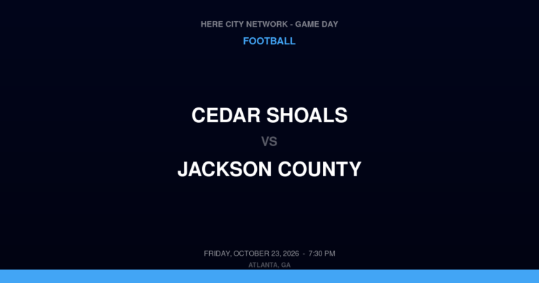 Cedar Shoals 0, Jackson County 56