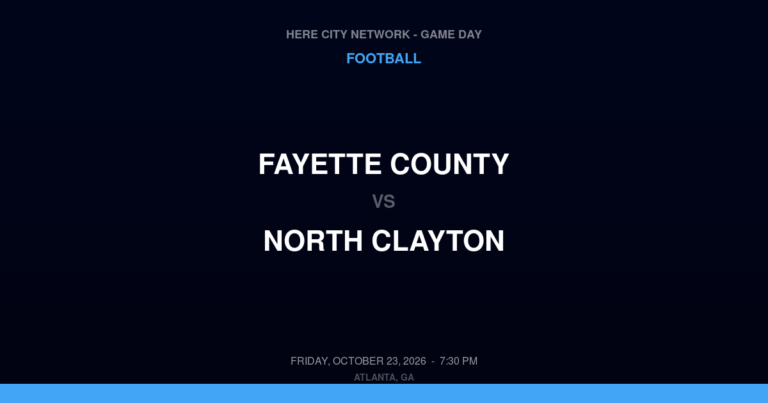 Fayette County 7, North Clayton 36