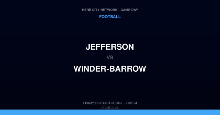 Jefferson 41, Winder-Barrow 7