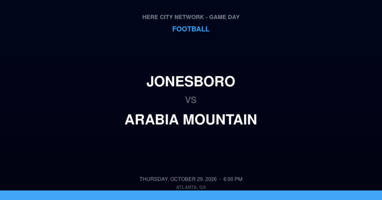 Jonesboro at Arabia Mountain