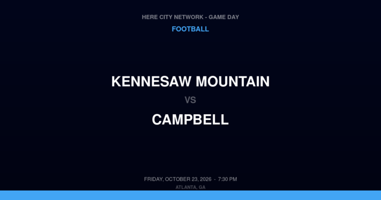 Kennesaw Mountain 34, Campbell 35