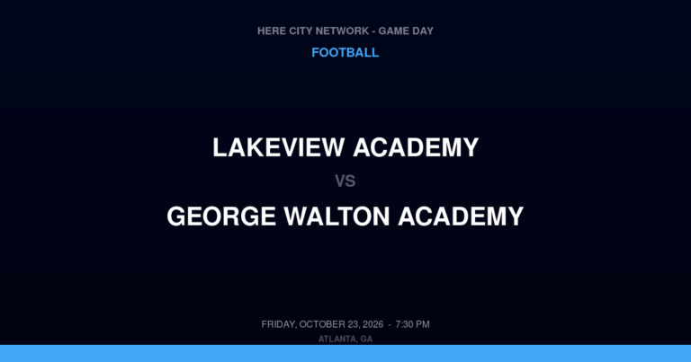 Lakeview Academy 14, George Walton Academy 41