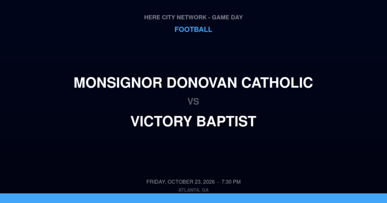 Monsignor Donovan Catholic 0, Victory Baptist 35