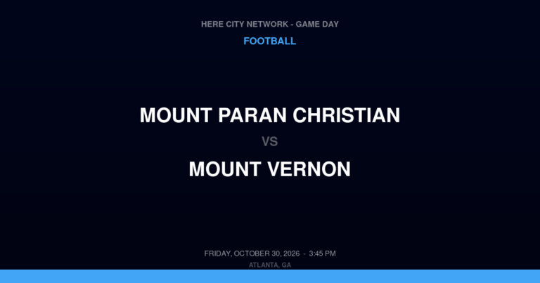 Mount Paran Christian at Mount Vernon