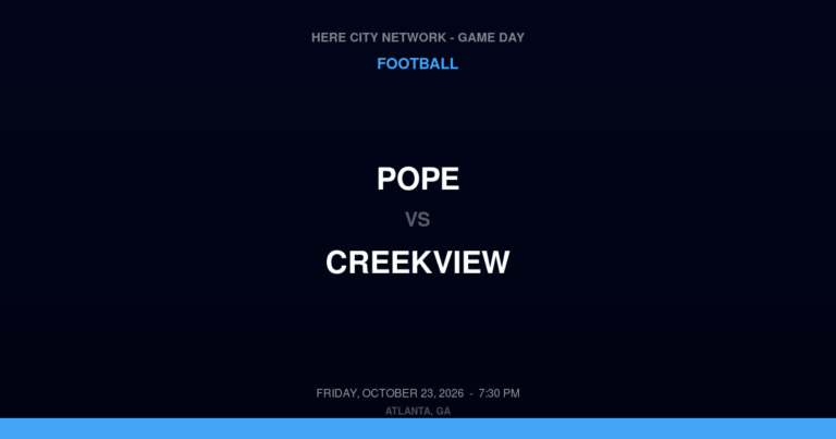 Pope 6, Creekview 37