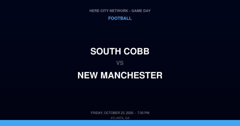 South Cobb 6, New Manchester 23