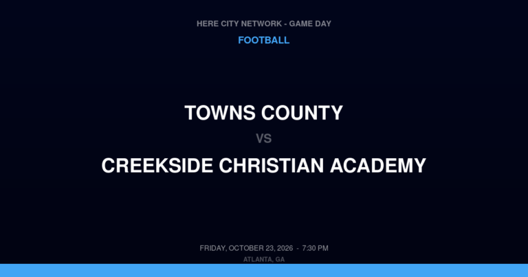 Towns County 40, Creekside Christian Academy 52