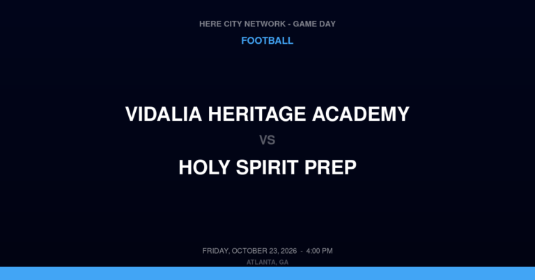 Vidalia Heritage Academy 79, Holy Spirit Prep 38