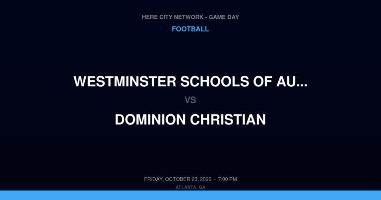 Westminster Schools of Augusta 49, Dominion Christian 0