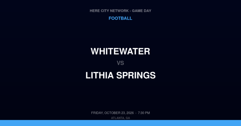 Whitewater 31, Lithia Springs 29
